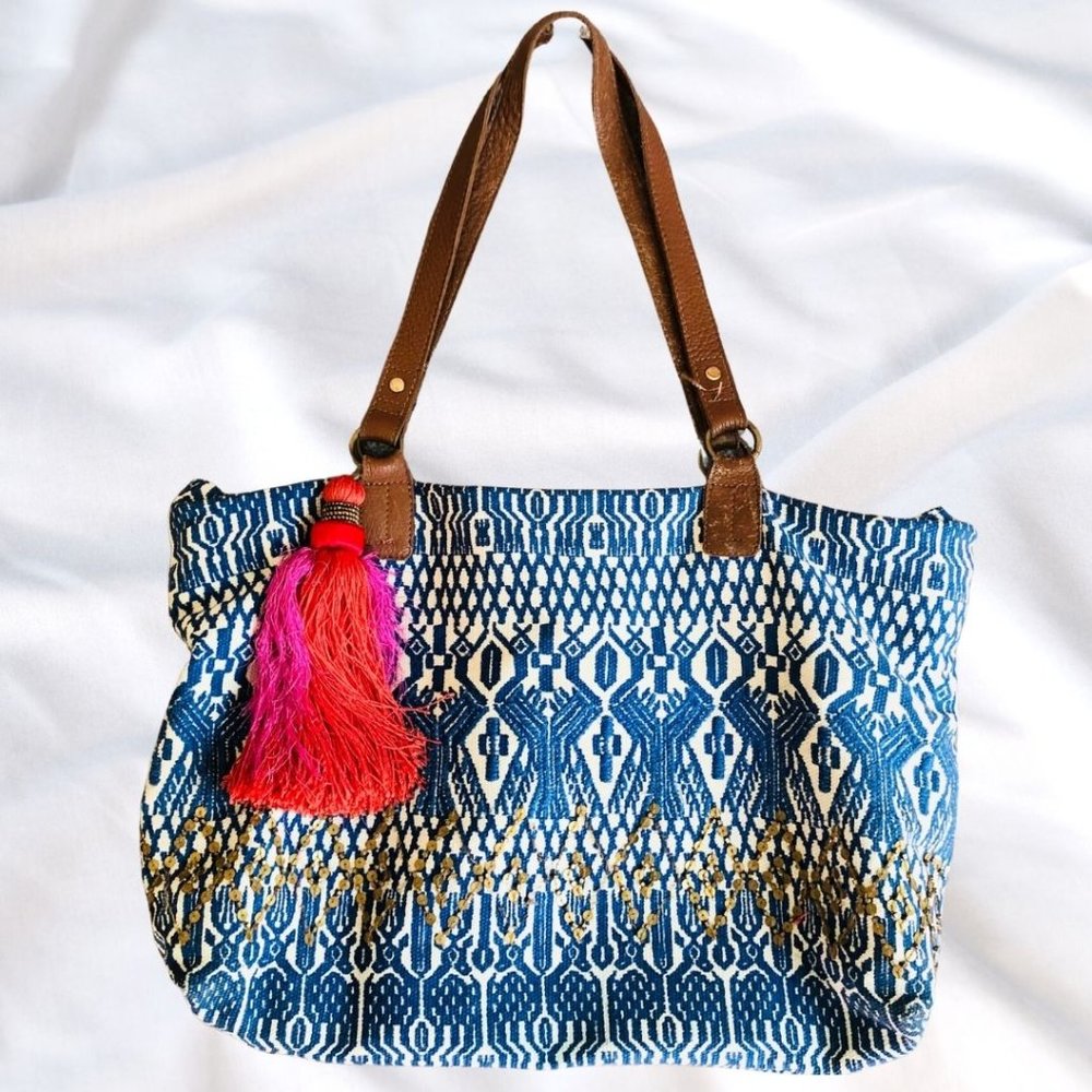 Anthropologie Jasper & Jeera boho tassel bag